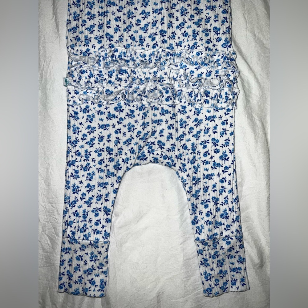 POSH PEANUT RUFFLED CAP SLEEVE ROMPER 6/9M - Picture 4 of 5